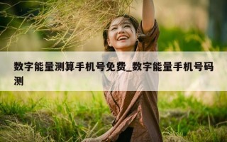 数字能量测算手机号免费_数字能量手机号码测