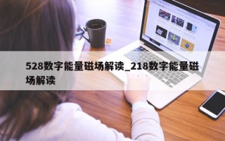 528 数字能量磁场解读_218 数字能量磁场解读