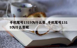 手机尾号 1319 为什么贵_手机尾号 1319 为什么贵呢