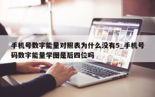 手机号数字能量对照表为什么没有 5_手机号码数字能量学图是后四位吗