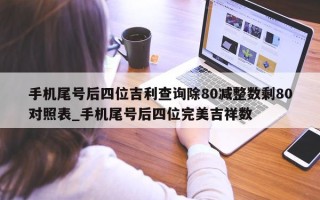 手机尾号后四位吉利查询除 80 减整数剩 80 对照表_手机尾号后四位完美吉祥数