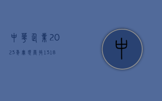 中华企业 2023 年实现营收 131.87 亿元 同比增长 415.37%