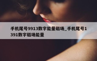 手机尾号 9913 数字能量磁场_手机尾号 1391 数字磁场能量