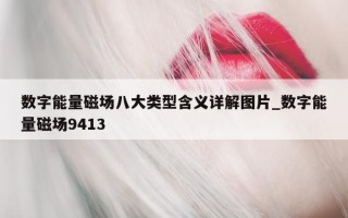 数字能量磁场八大类型含义详解图片_数字能量磁场 9413