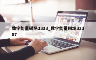 数字能量磁场 3333_数字能量磁场 33387