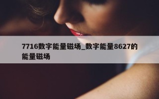 7716 数字能量磁场_数字能量 8627 的能量磁场