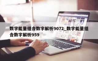 数字能量组合数字解析 9072_数字能量组合数字解析 959