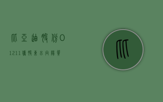 比亚迪股份 (01211) 获股东吕向阳质押 175 万股