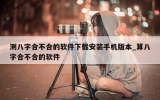 测八字合不合的软件下载安装手机版本_算八字合不合的软件