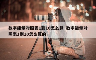 数字能量对照表 1 到 10 怎么算_数字能量对照表 1 到 10 怎么算的