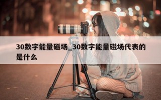 30 数字能量磁场_30 数字能量磁场代表的是什么