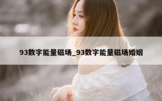 93 数字能量磁场_93 数字能量磁场婚姻