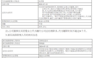 又见高管变更！兴银基金总经理赵建兴离任 董事长吴若曼代任总经理职务 新任陈晓毅为首席信息官