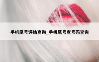 手机尾号评估查询_手机尾号查号码查询