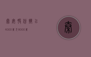 秦安股份：拟以 4000 万元 -8000 万元回购股份