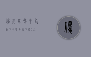 优品车盘中异动 下午盘大幅下挫 5.11%