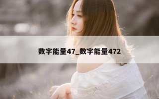 数字能量 47_数字能量 472