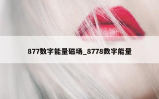 877 数字能量磁场_8778 数字能量