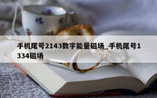 手机尾号 2143 数字能量磁场_手机尾号 1334 磁场