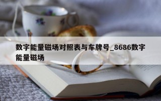 数字能量磁场对照表与车牌号_8686 数字能量磁场