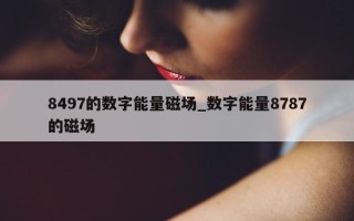 8497 的数字能量磁场_数字能量 8787 的磁场