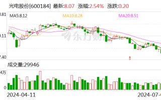 光电股份：2024 年上半年净利同比预降 80.15%