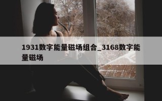 1931 数字能量磁场组合_3168 数字能量磁场