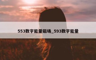 553 数字能量磁场_593 数字能量