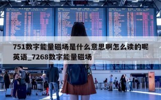 751 数字能量磁场是什么意思啊怎么读的呢英语_7268 数字能量磁场