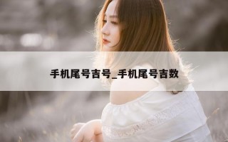 手机尾号吉号_手机尾号吉数