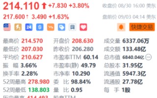 特斯拉盘前涨超 1.6% 8 月国内销量超 6.3 万辆创下今年以来销售新高