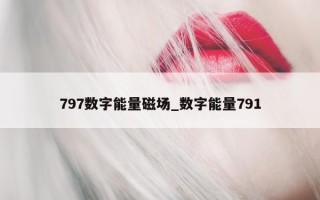 797 数字能量磁场_数字能量 791