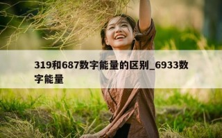 319 和 687 数字能量的区别_6933 数字能量