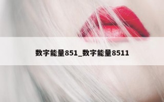 数字能量 851_数字能量 8511