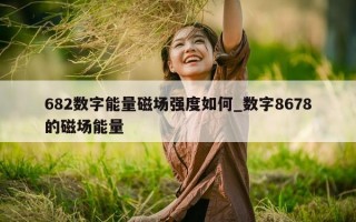 682 数字能量磁场强度如何_数字 8678 的磁场能量