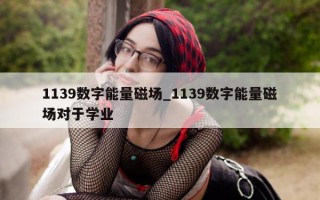 1139 数字能量磁场_1139 数字能量磁场对于学业