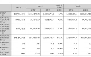 南山控股 2023 年净利润 1.47 亿元，同比减少 78.41%｜年报速递