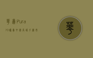 华为 Pura 70 爆卖，中国高端手机市场迎来终局？