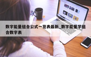 数字能量组合公式一览表最新_数字能量学组合数字表