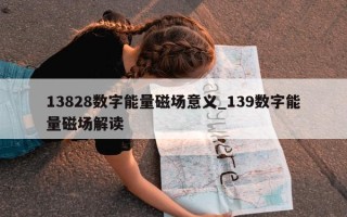 13828 数字能量磁场意义_139 数字能量磁场解读