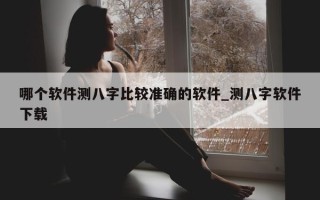 哪个软件测八字比较准确的软件_测八字软件下载