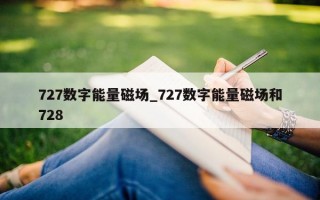 727 数字能量磁场_727 数字能量磁场和 728