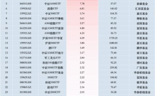 最受青睐 ETF：11 月 7 日华泰柏瑞沪深 300ETF 获净申购 25.45 亿元，中证 A500ETF 景顺获净申购 23.46 亿元（名单）