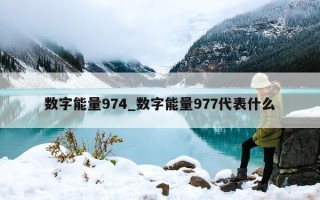 数字能量 974_数字能量 977 代表什么