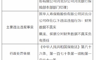 国华人寿河北分公司被罚 30 万元：因财务数据不真实