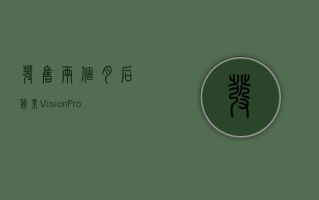 发售两个月后 苹果 Vision Pro 几乎已无人问津……