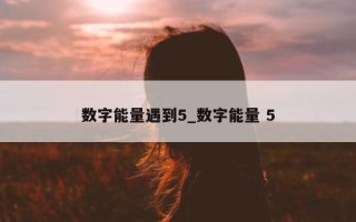 数字能量遇到 5_数字能量 5