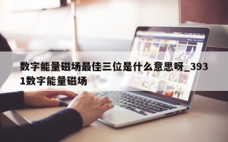 数字能量磁场最佳三位是什么意思呀_3931 数字能量磁场