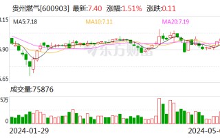 贵州燃气股东拟减持不超 3% 公司股份