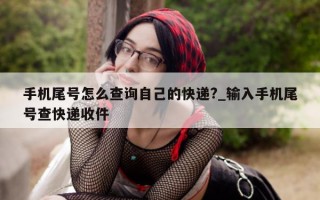 手机尾号怎么查询自己的快递?_输入手机尾号查快递收件